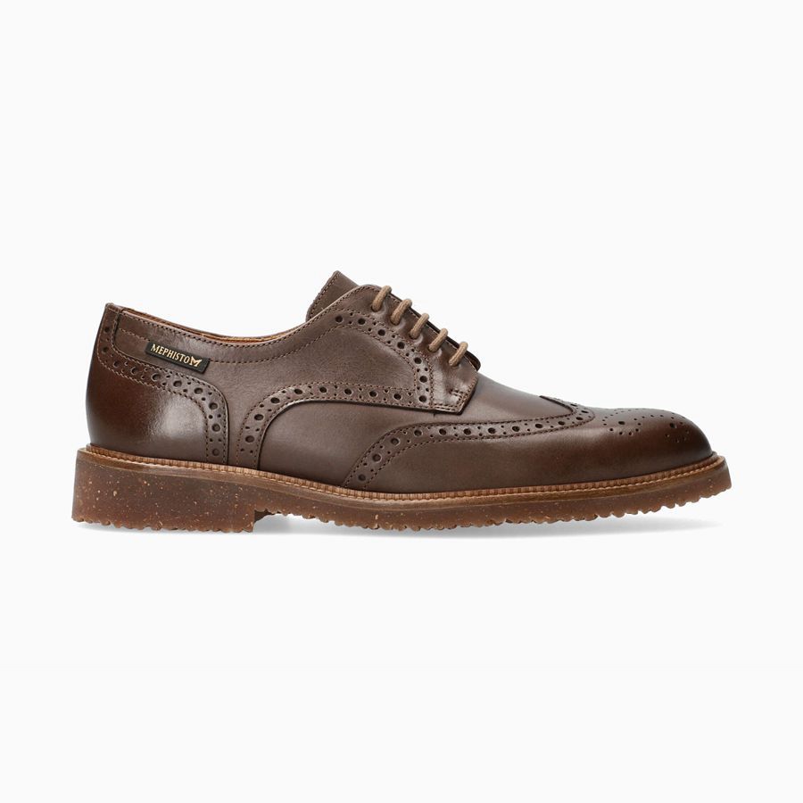 Mephisto PIERS Nubuck Sko 8752614-TY - Oxford Sko Herre Mørke Brune